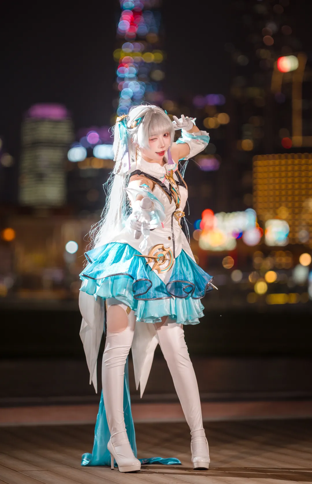 【今汐cos】鸣潮夜景小偶像氛围感拍摄记录 - 第 1 张