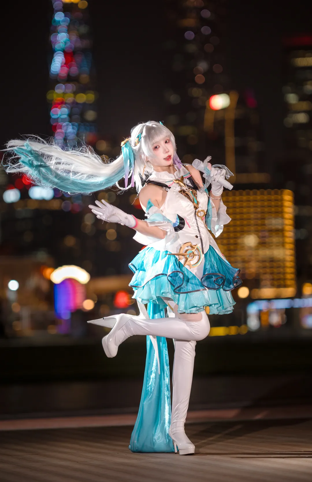【今汐cos】鸣潮夜景小偶像氛围感拍摄记录 - 第 2 张