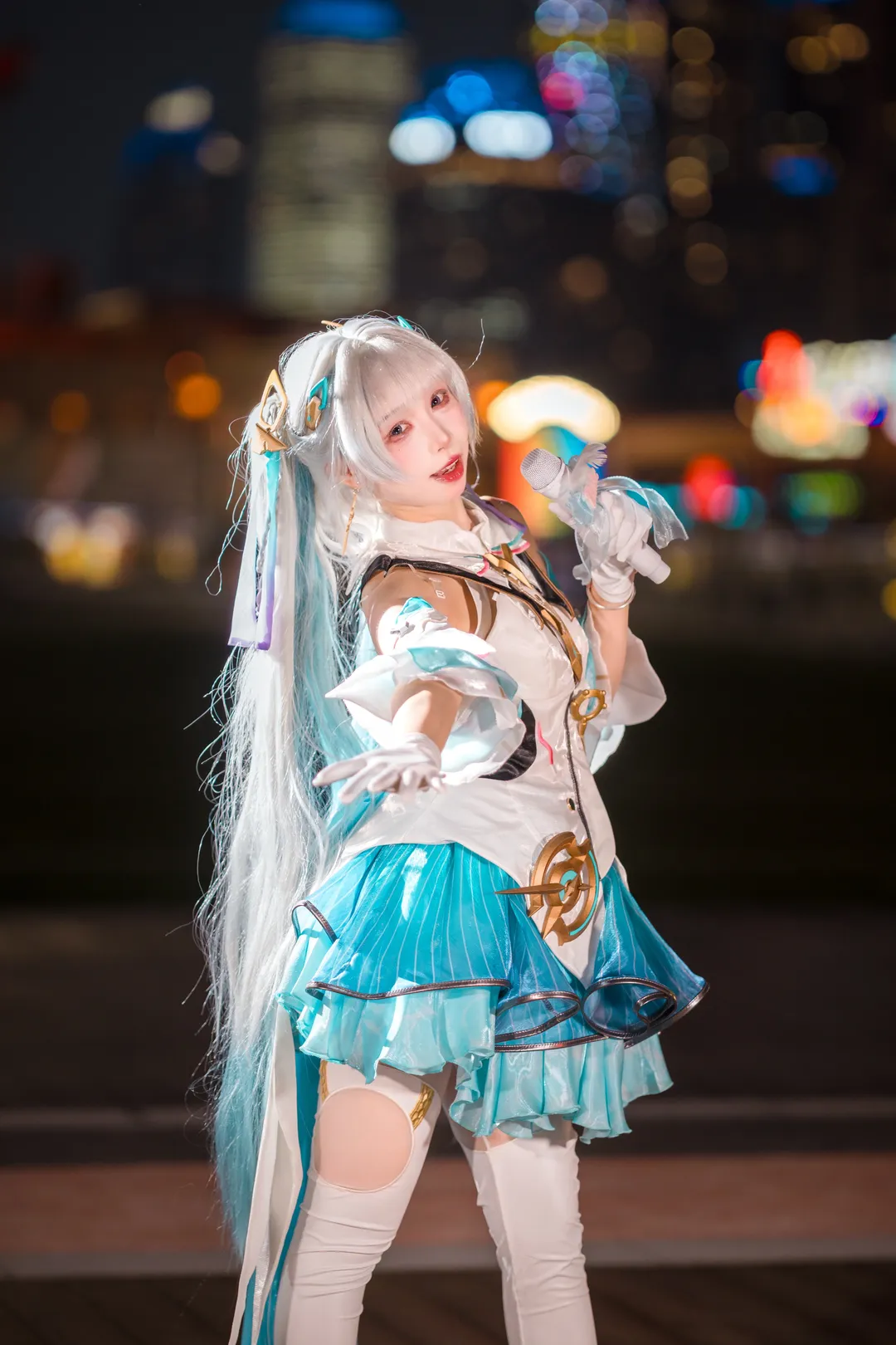 【今汐cos】鸣潮夜景小偶像氛围感拍摄记录 - 第 3 张