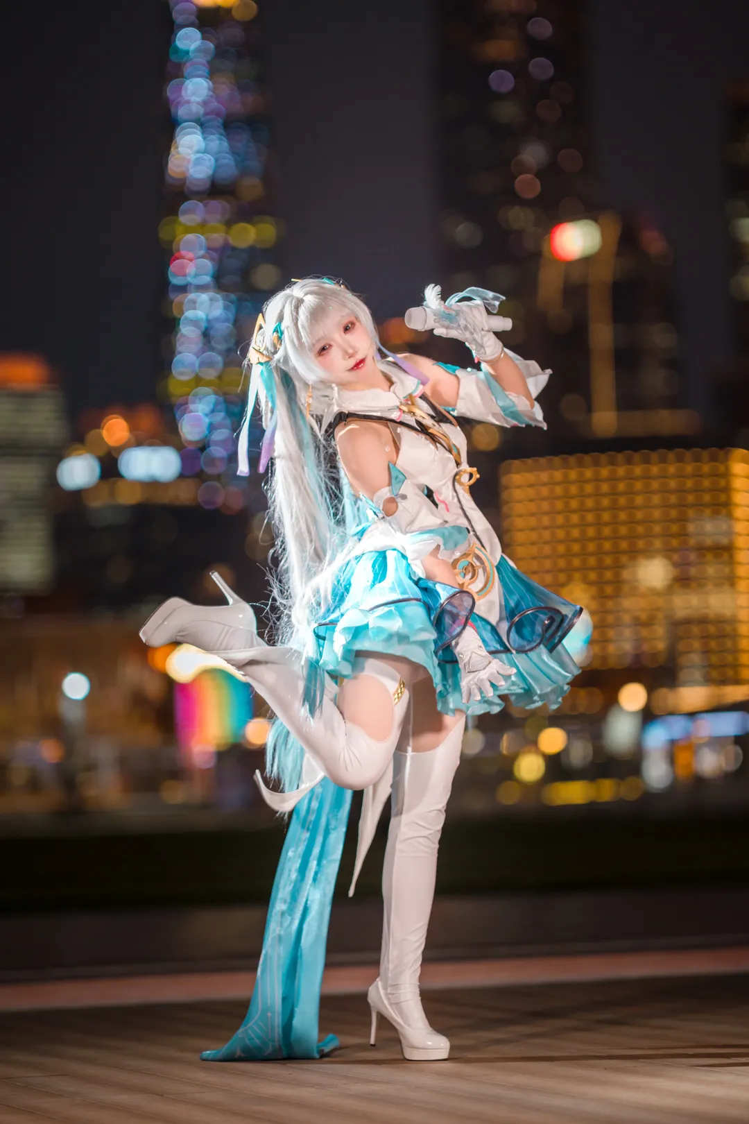 【今汐cos】鸣潮夜景小偶像氛围感拍摄记录 - 第 6 张