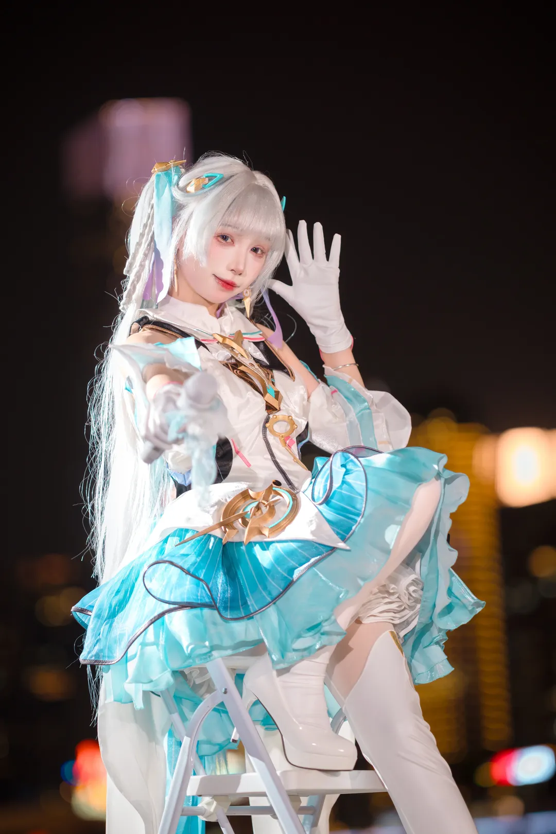 【今汐cos】鸣潮夜景小偶像氛围感拍摄记录 - 第 7 张