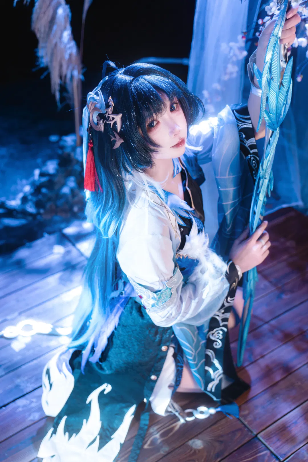 【秧秧cos】鳴潮玄翎這套正片拍起來真的太耗體力了 - 第 2 張