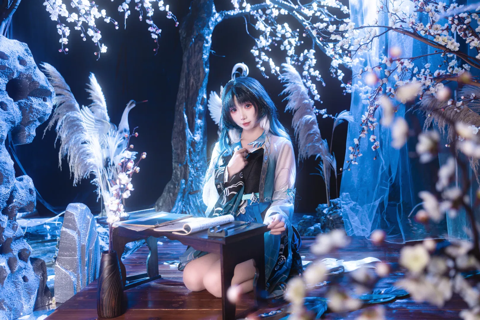 【秧秧cos】鳴潮玄翎這套正片拍起來真的太耗體力了 - 第 3 張