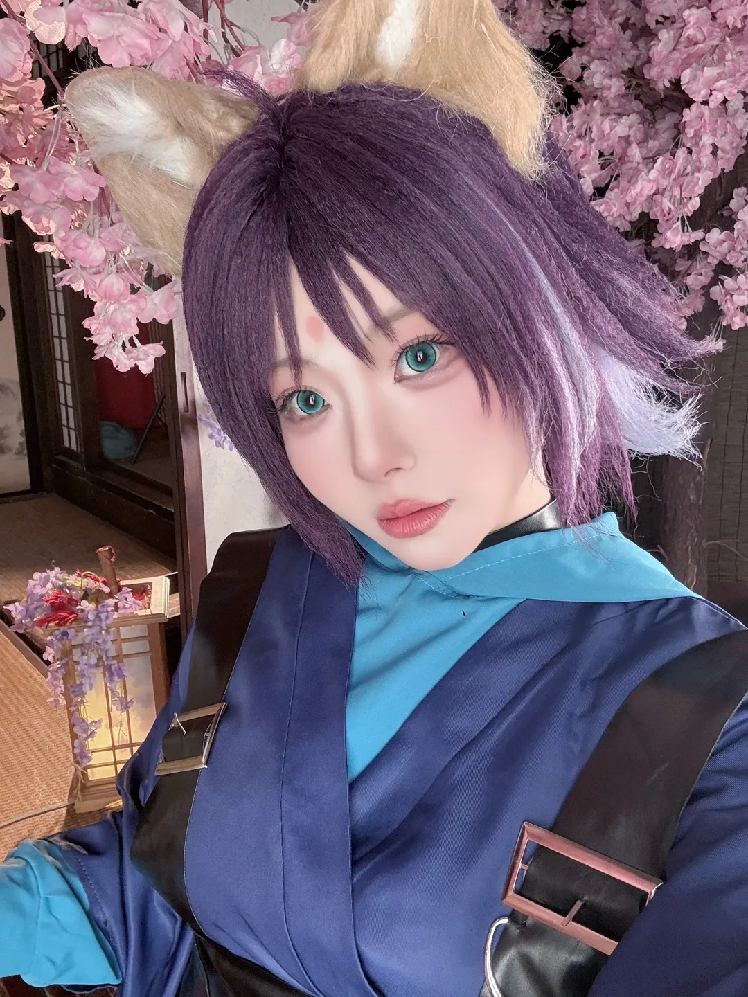 【超時空輝夜姬cos】八千代與酒寄彩葉輝夜的極速自拍挑戰 - 第 1 張