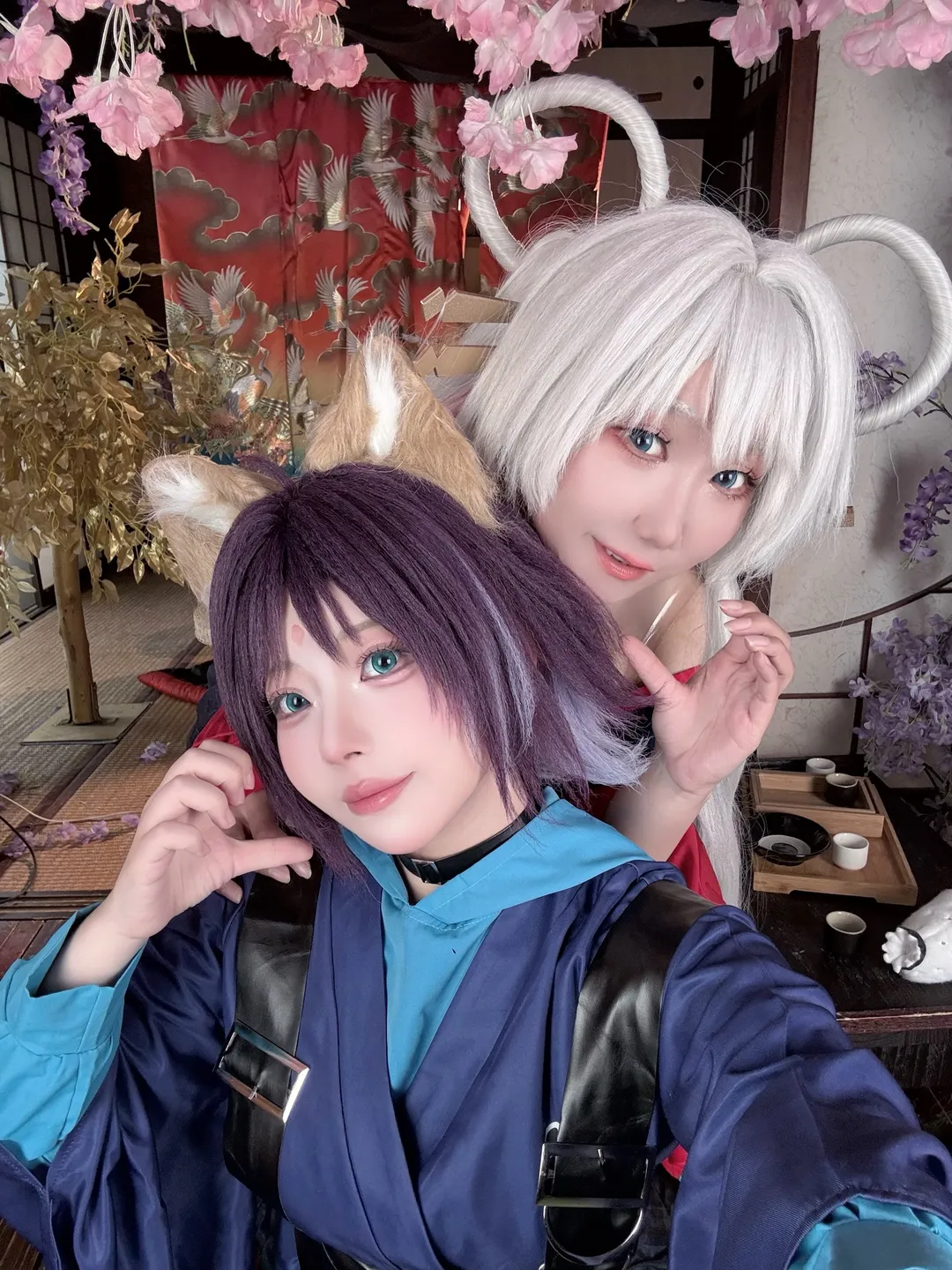 【超時空輝夜姬cos】八千代與酒寄彩葉輝夜的極速自拍挑戰 - 第 2 張