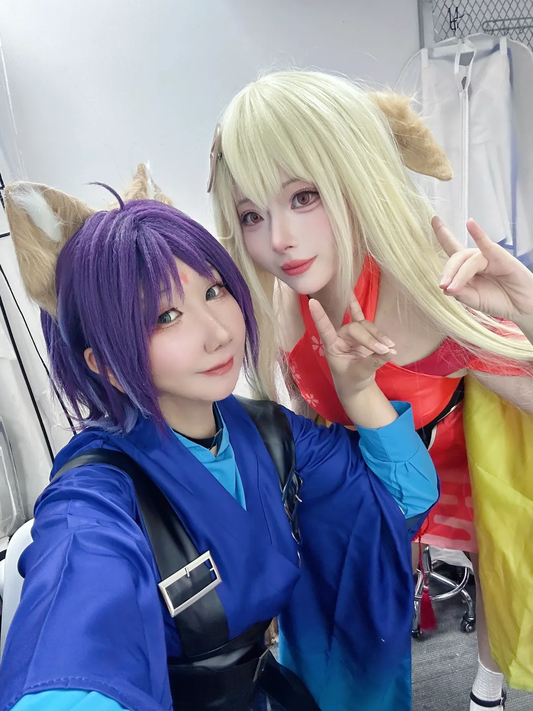 【超時空輝夜姬cos】八千代與酒寄彩葉輝夜的極速自拍挑戰 - 第 4 張