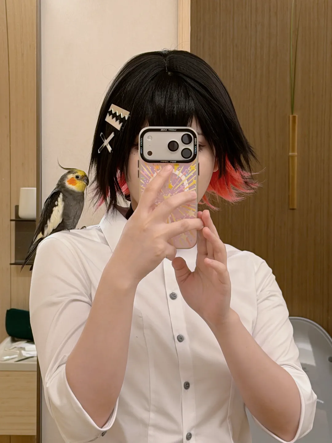 【艾莲乔cos】绝区零鲨鱼妹的带鸟出街日常 - 第 1 张