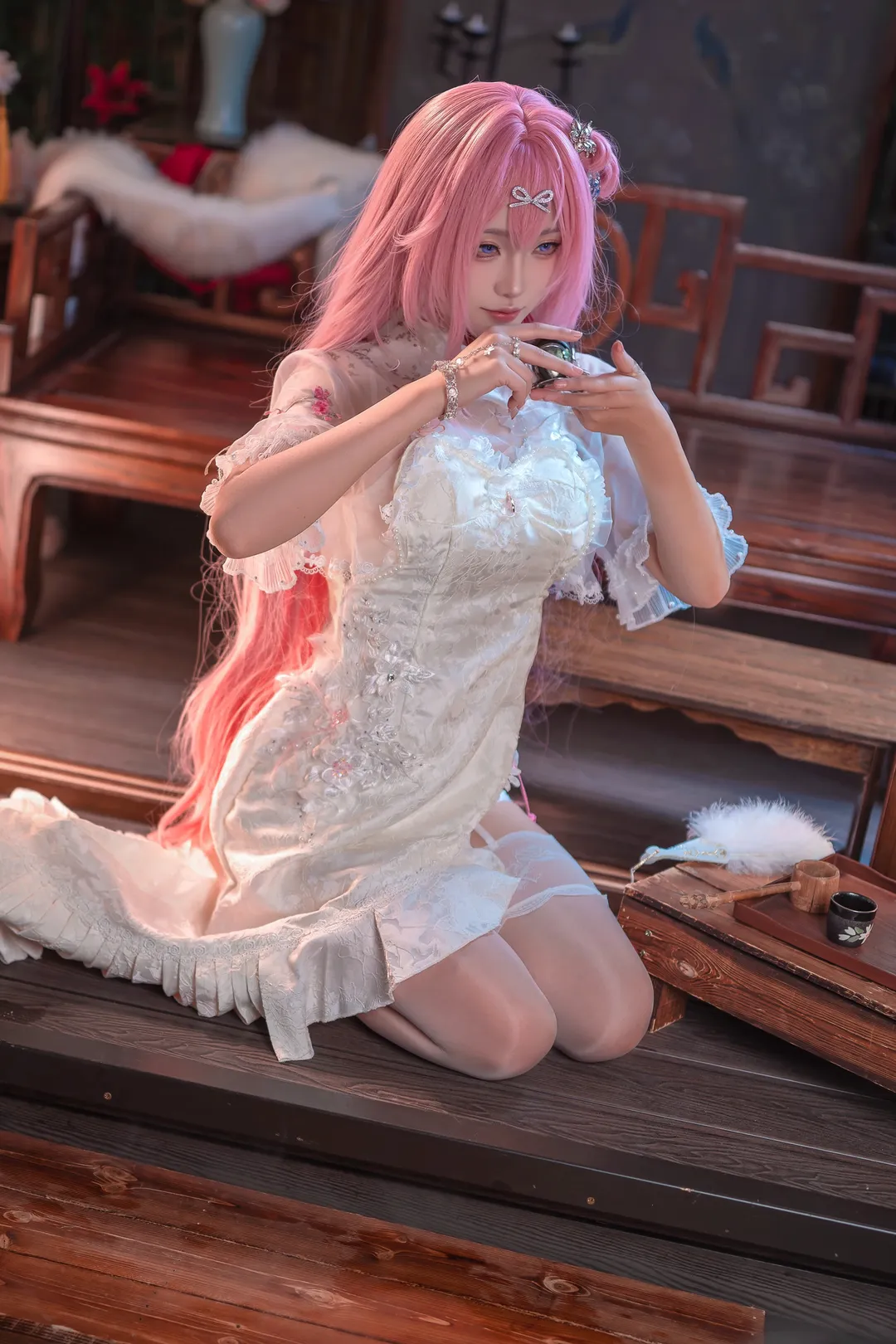 【桃樂絲cos】doro的旗袍與蕾絲白紗光影 - 第 2 張