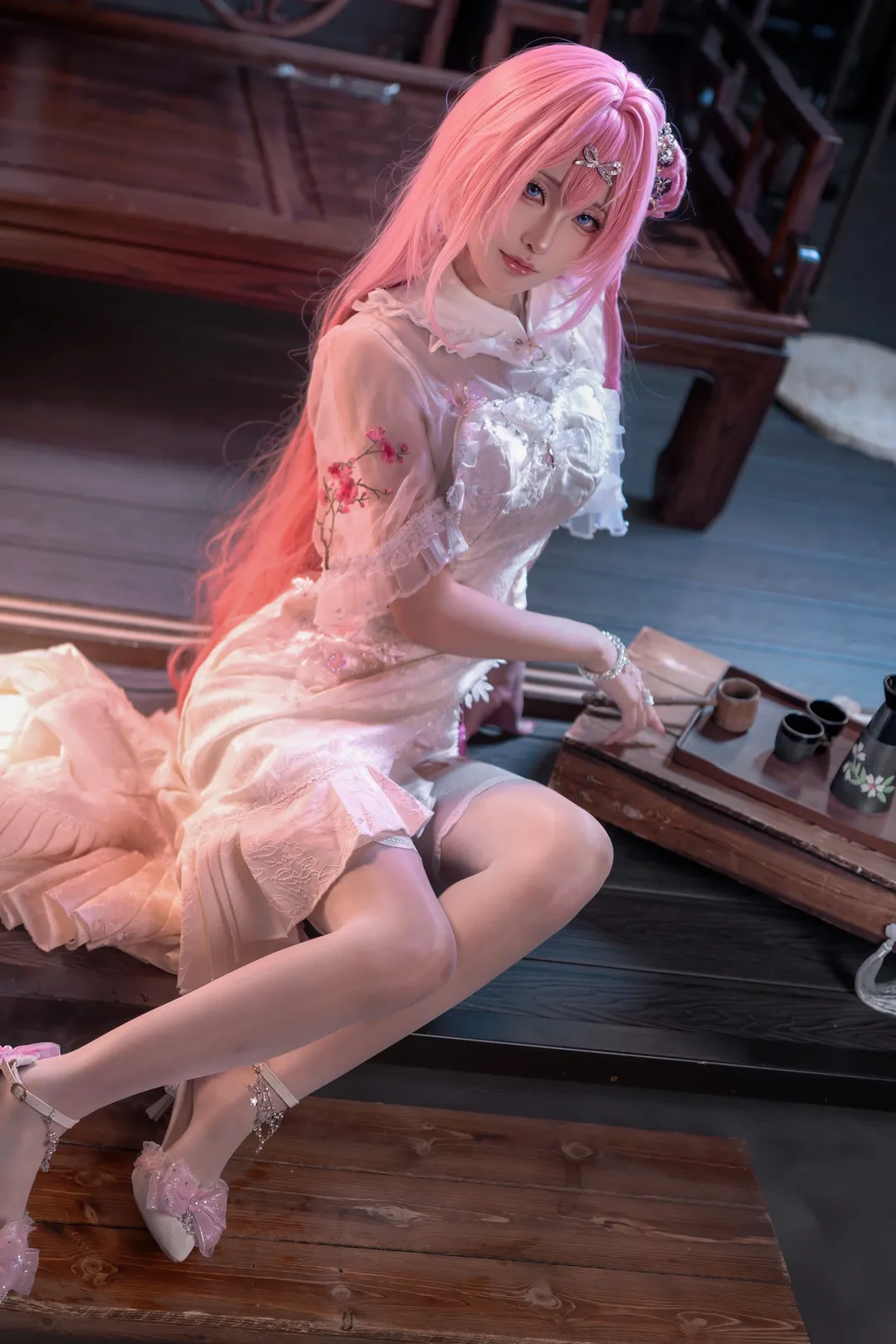 【桃樂絲cos】doro的旗袍與蕾絲白紗光影 - 第 3 張
