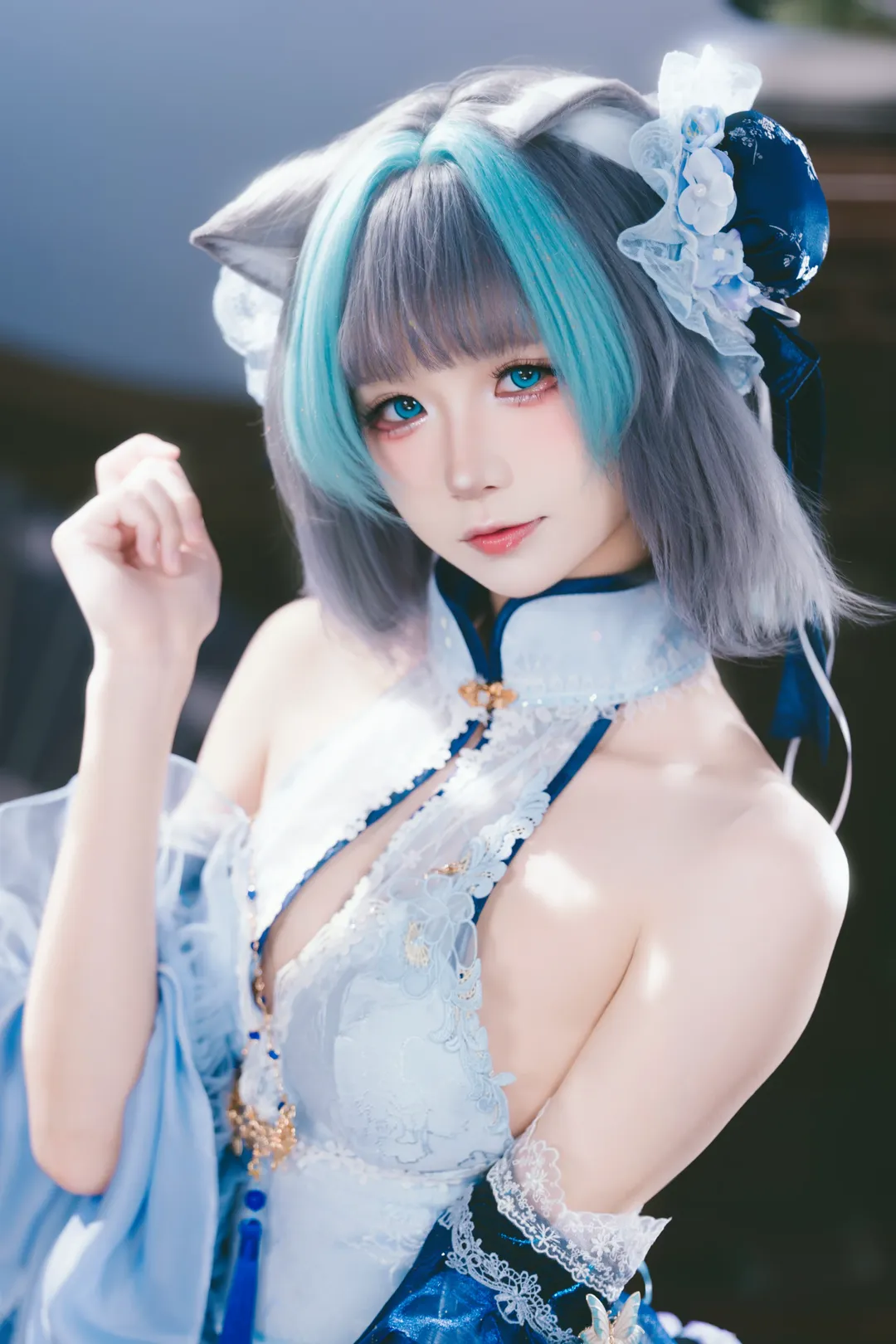 【柴郡cos】月落庭院中的碧藍航線中華娘正片 - 第 4 張