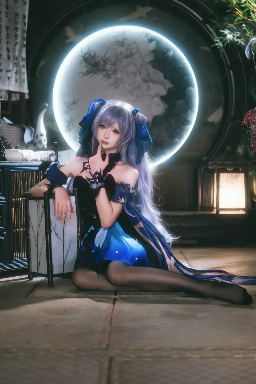 【刻晴cos】原神玉衡星的暗夜华服展示 - 第 5 张