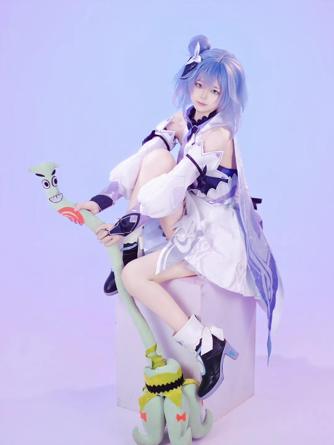 【小乔cos】王者荣耀小乔时之魔女白棚复健组图 - 第 2 张