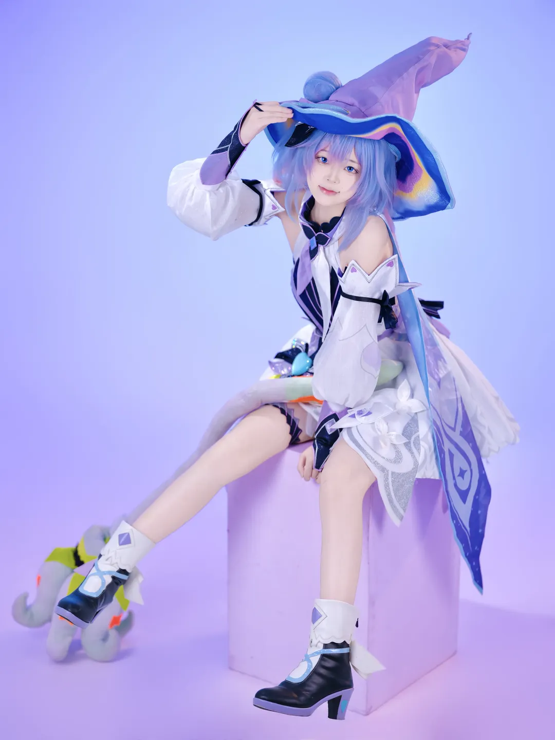 【小乔cos】王者荣耀小乔时之魔女白棚复健组图 - 第 6 张
