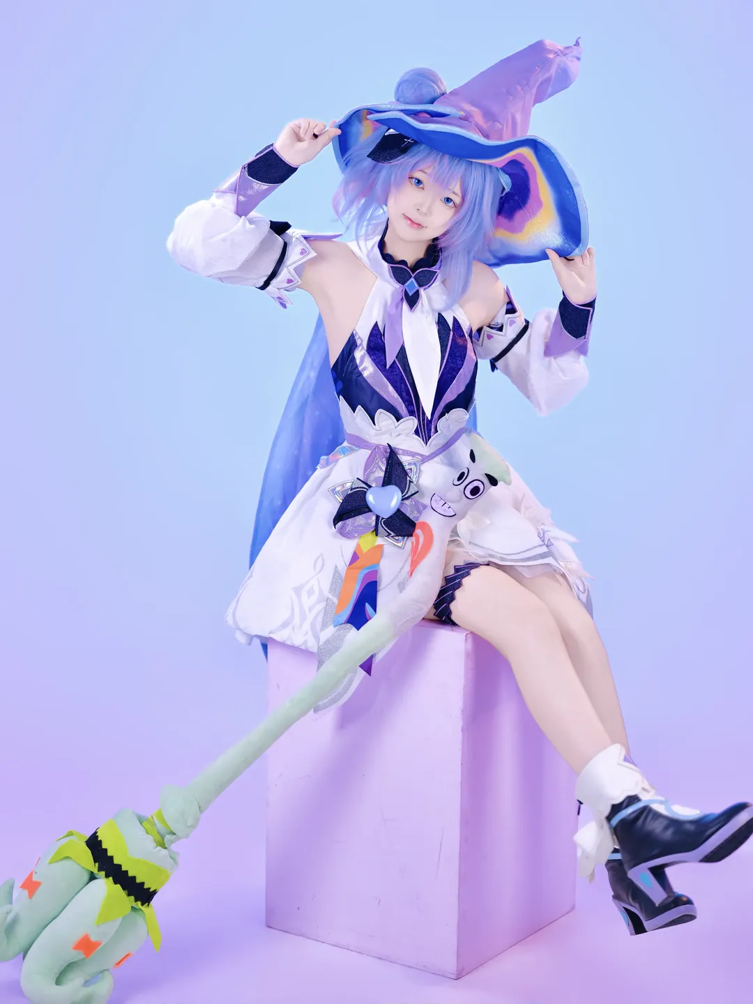 【小乔cos】王者荣耀小乔时之魔女白棚复健组图 - 第 7 张
