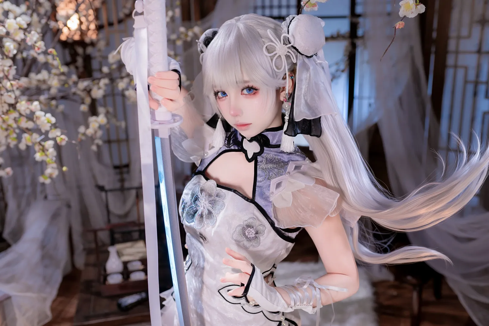 【殷紫萍cos】永劫无间 寒剑出鞘的国风美学 - 第 2 张