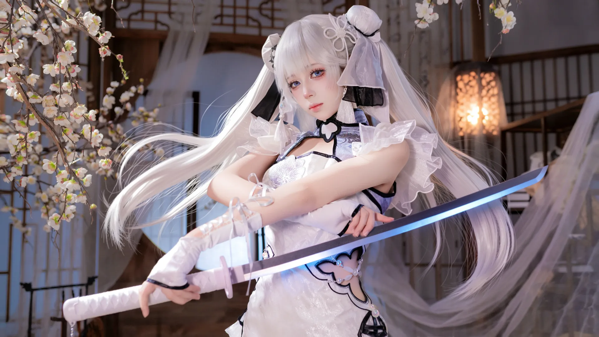 【殷紫萍cos】永劫无间白练之回春的国风武侠造型分享 - 第 4 张