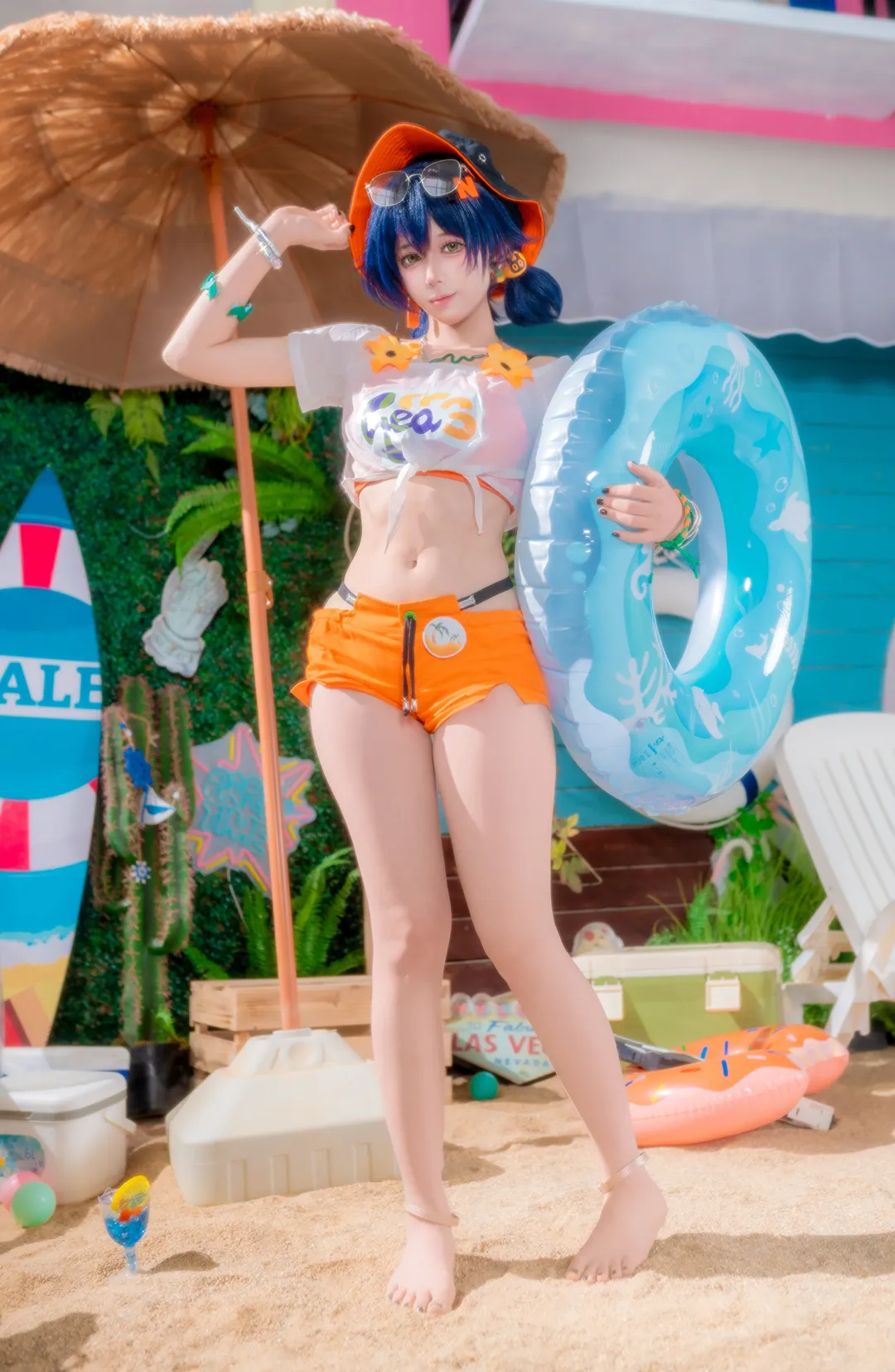 【铃罗斯凯利法cos】绝区零的夏日泳池清凉穿搭 - 第 3 张