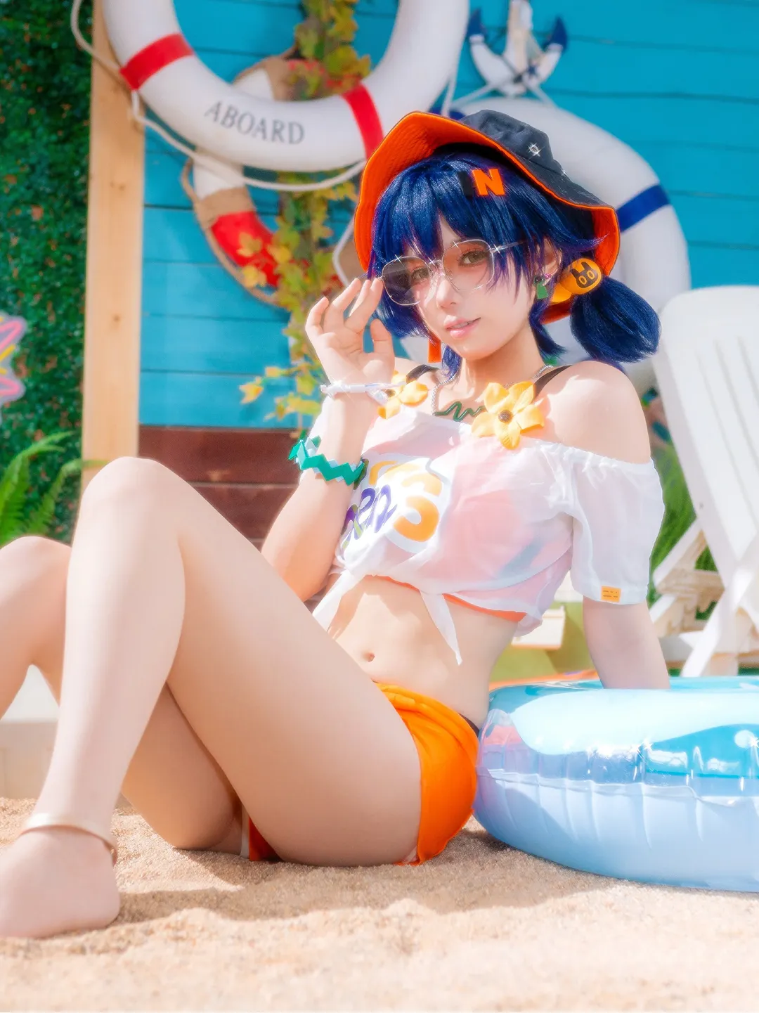 【铃cos】绝区零的夏日海滩假日 - 第 2 张