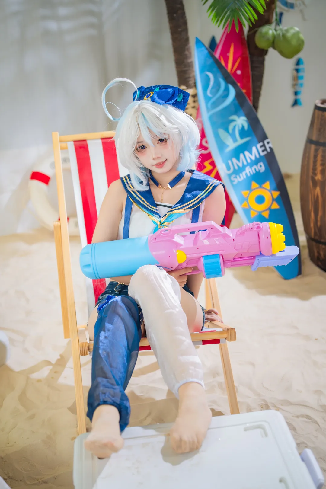【芙寧娜cos】原神夏日泳裝，泳池邊的水槍整活記錄 - 第 6 張