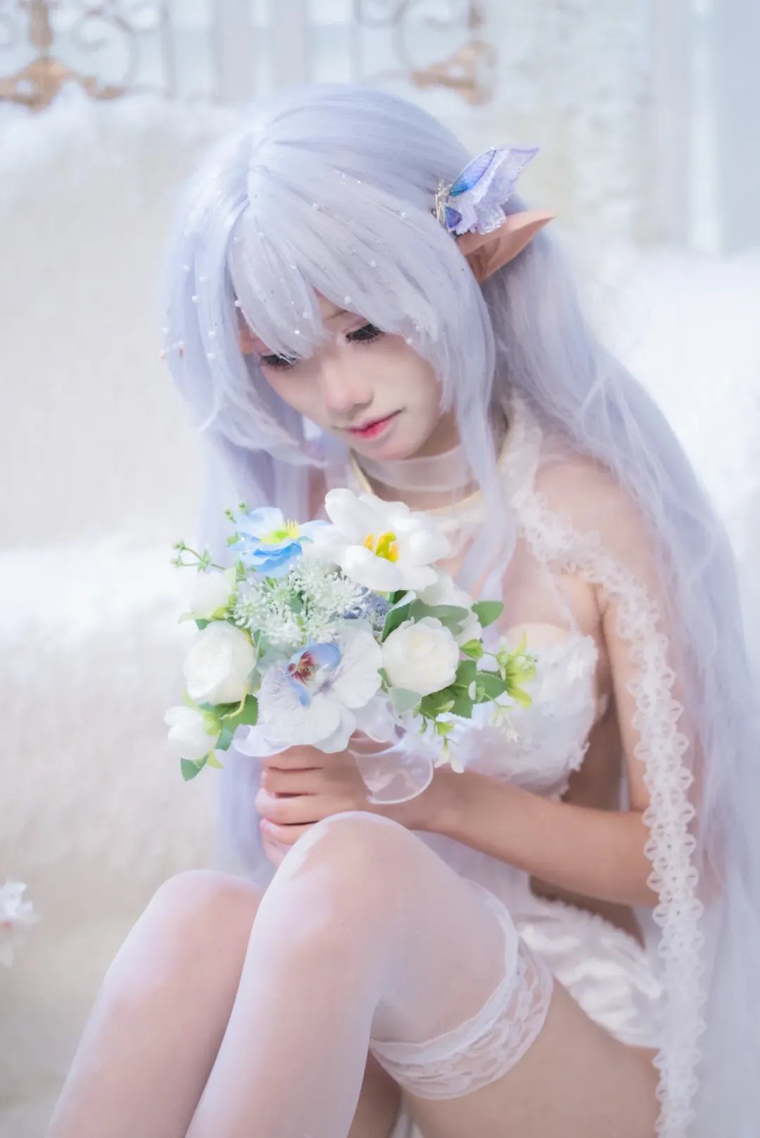 【阿尔比恩cos】碧蓝航线的白纱精灵，梦幻光影记录 - 第 2 张