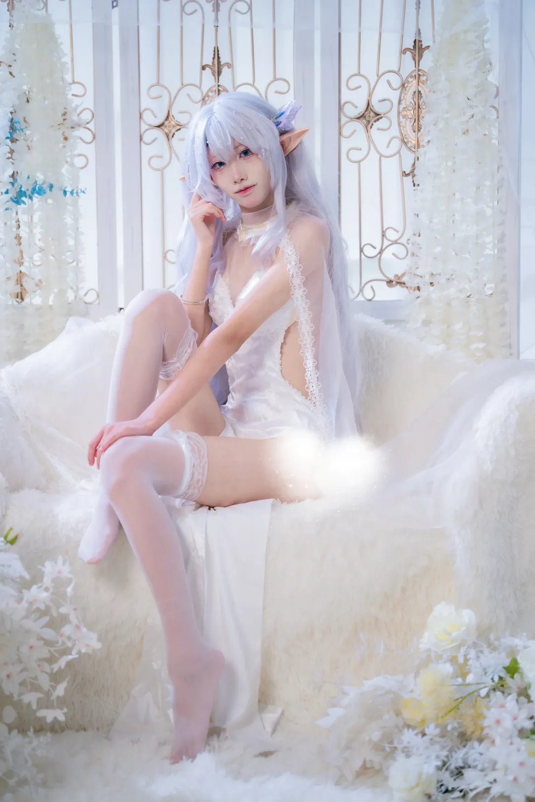 【阿尔比恩cos】碧蓝航线的白纱精灵，梦幻光影记录 - 第 3 张