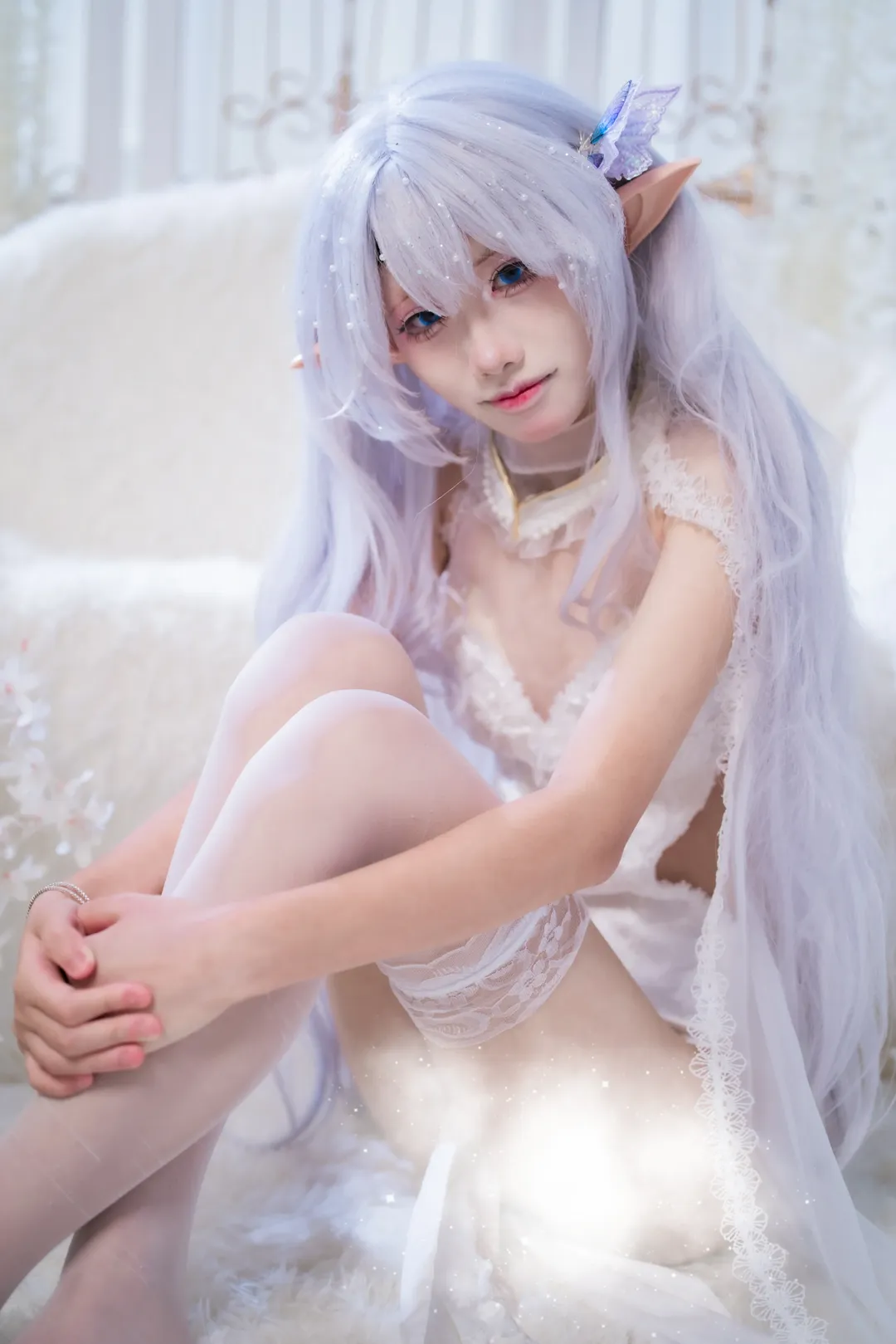 【阿尔比恩cos】碧蓝航线的白纱精灵，梦幻光影记录 - 第 4 张