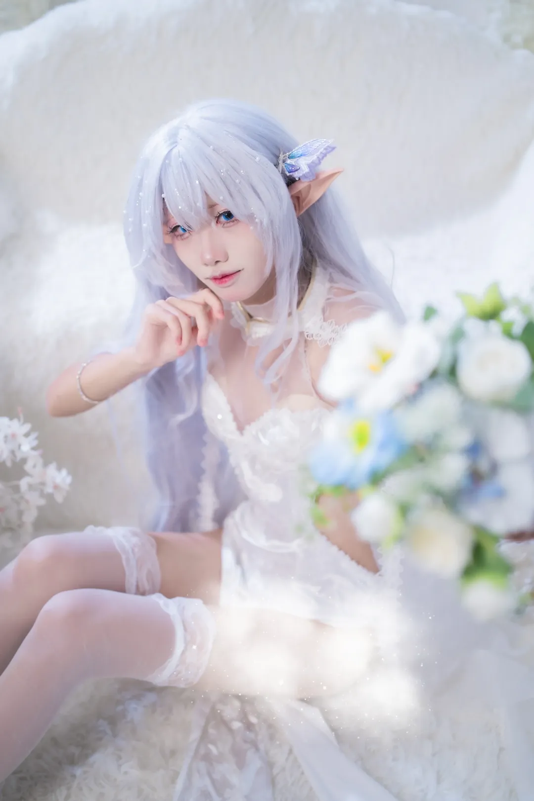 【阿尔比恩cos】碧蓝航线的白纱精灵，梦幻光影记录 - 第 5 张