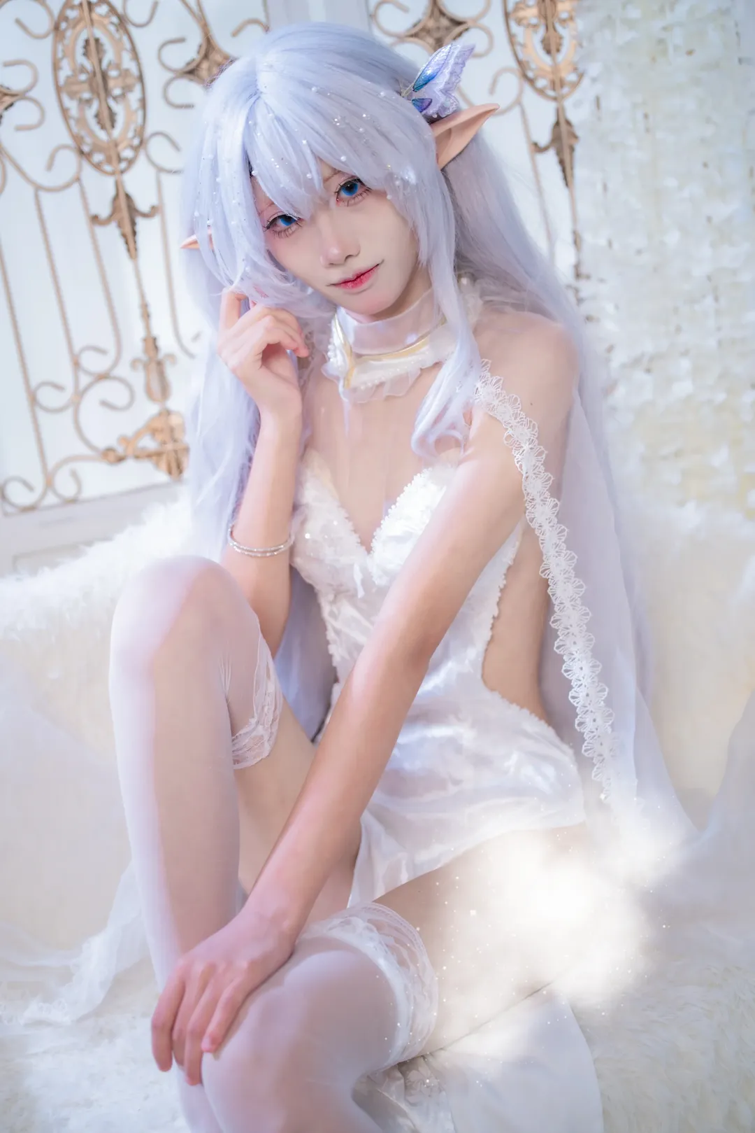 【阿尔比恩cos】碧蓝航线的白纱精灵，梦幻光影记录 - 第 6 张