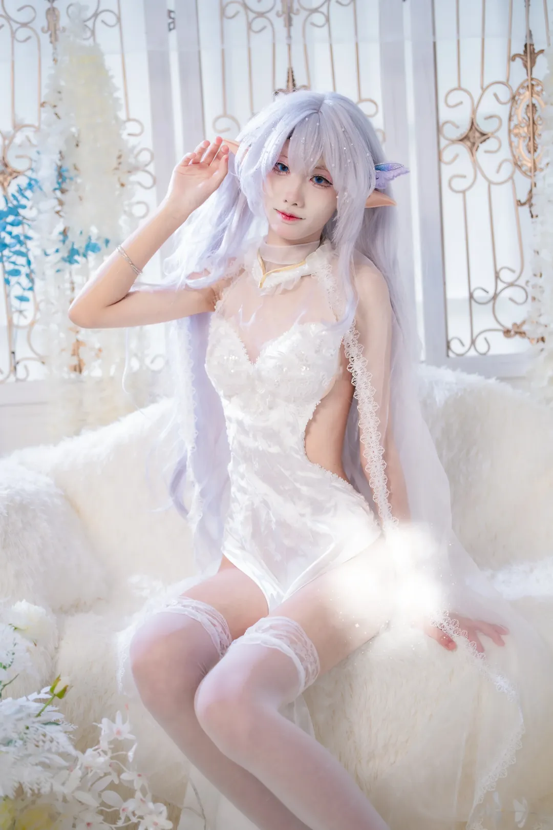 【阿尔比恩cos】碧蓝航线的白纱精灵，梦幻光影记录 - 第 7 张