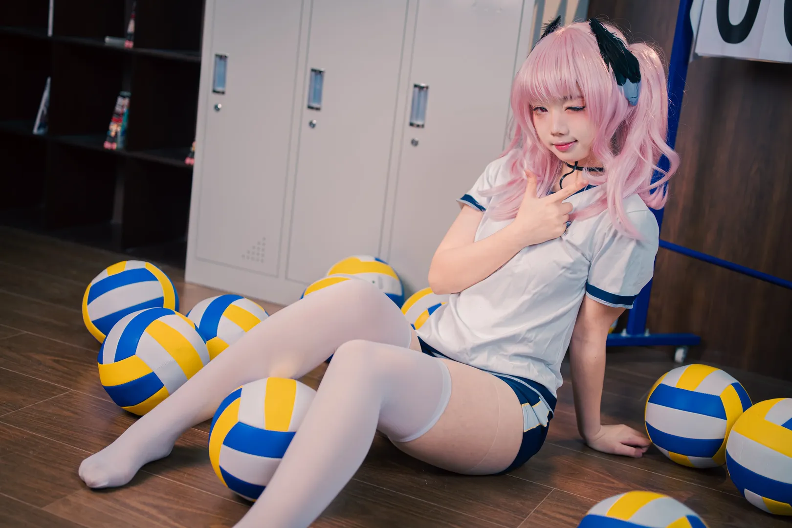 【下江小春cos】蔚蓝档案体操服拍摄记录 - 第 9 张