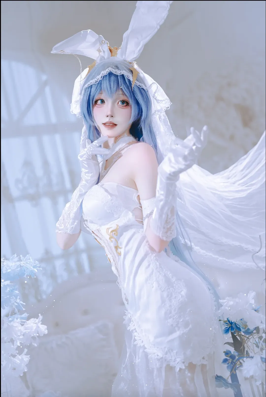 【新泽西cos】碧蓝航线白雪之仪，誓约花嫁的浪漫定格 - 第 1 张
