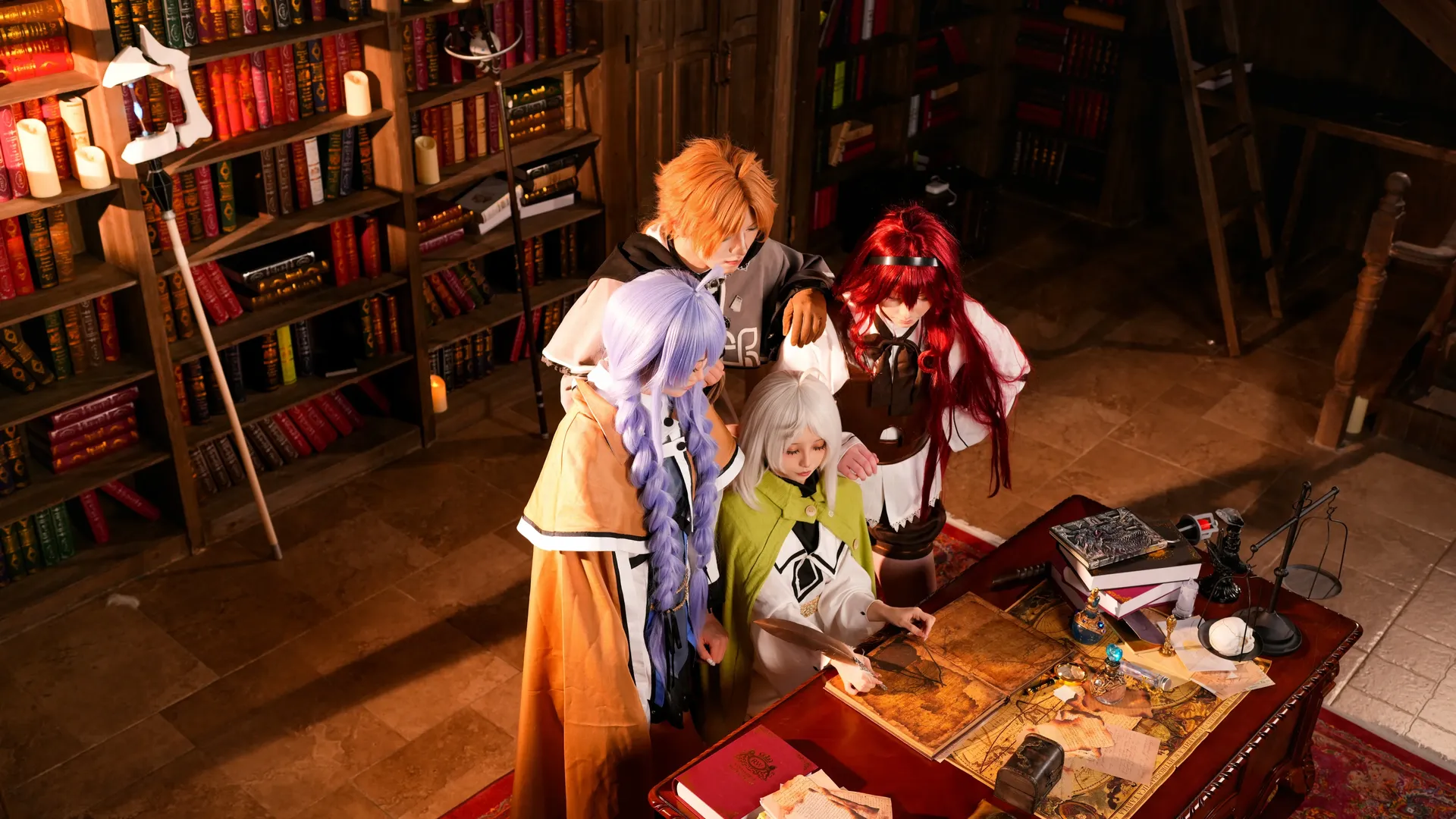【无职转生cos】洛琪希、希露菲与艾莉丝的魔法书房团片 - 第 3 张