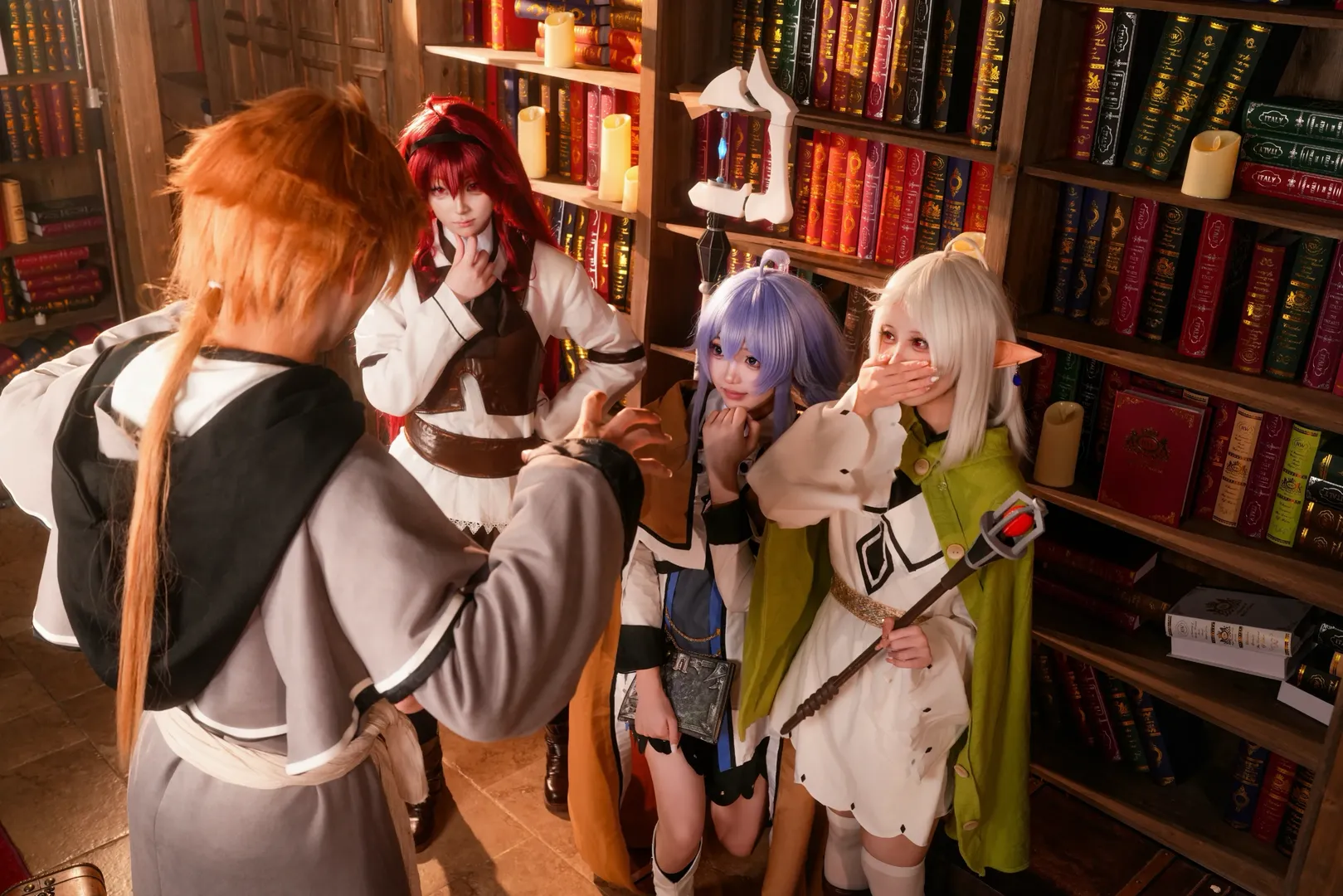 【无职转生cos】洛琪希、希露菲与艾莉丝的魔法书房团片 - 第 6 张