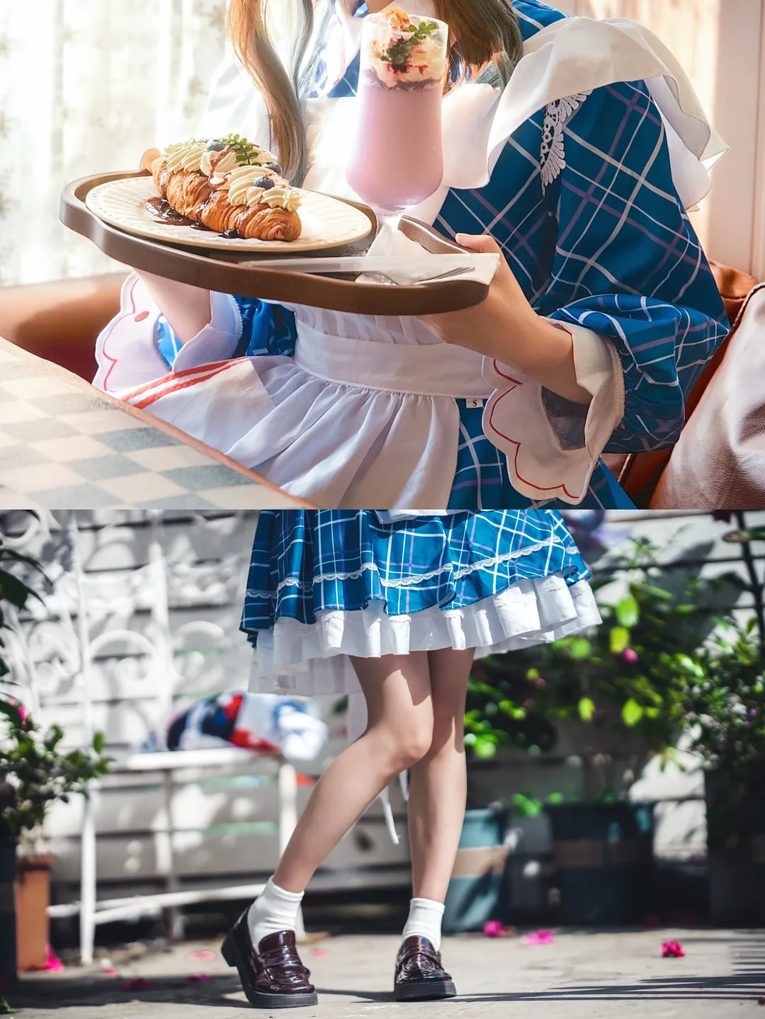 【阿米婭cos】明日方舟阿米婭外景正片，特寫與兔兔全都要 - 第 1 張