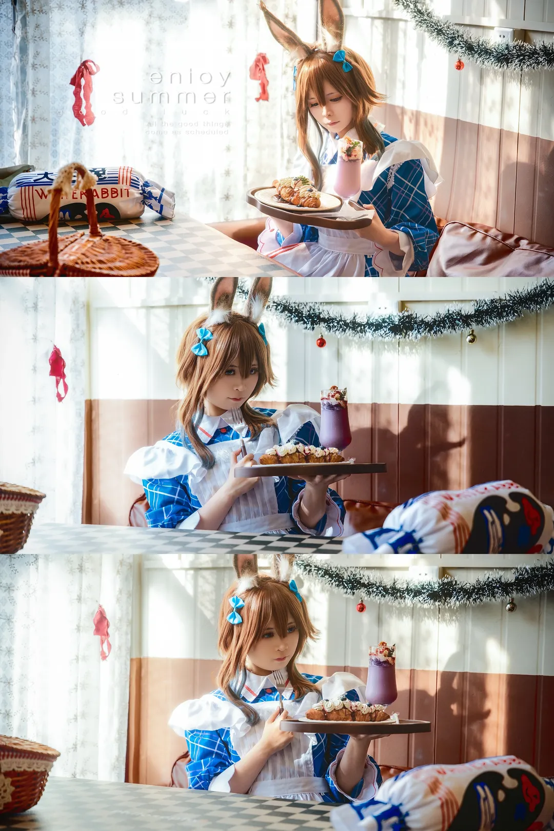 【阿米婭cos】明日方舟阿米婭大白兔聯動拍攝 - 第 1 張