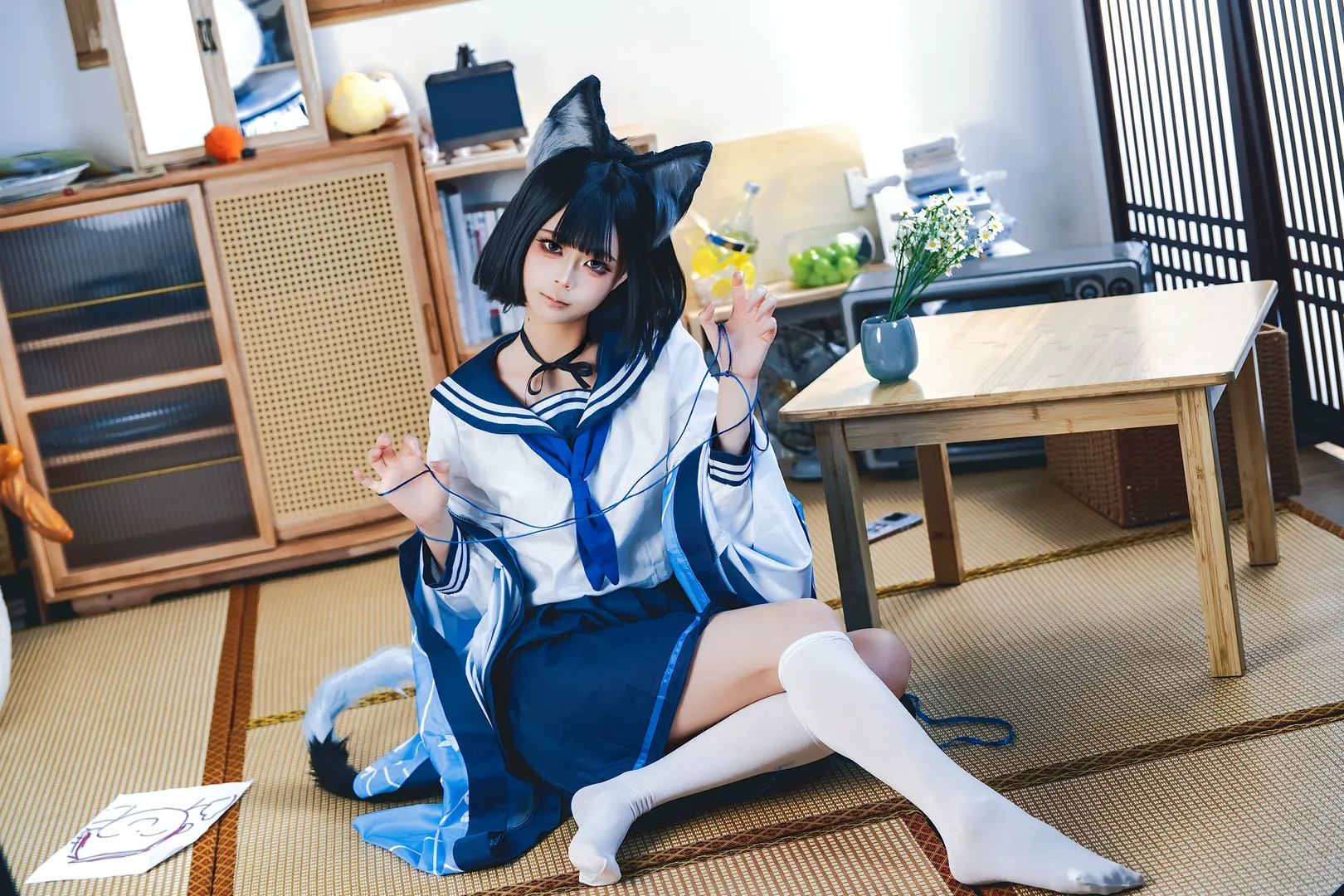 【桐生桔梗cos】百花缭乱与百鬼夜行的猫猫日常 - 第 2 张