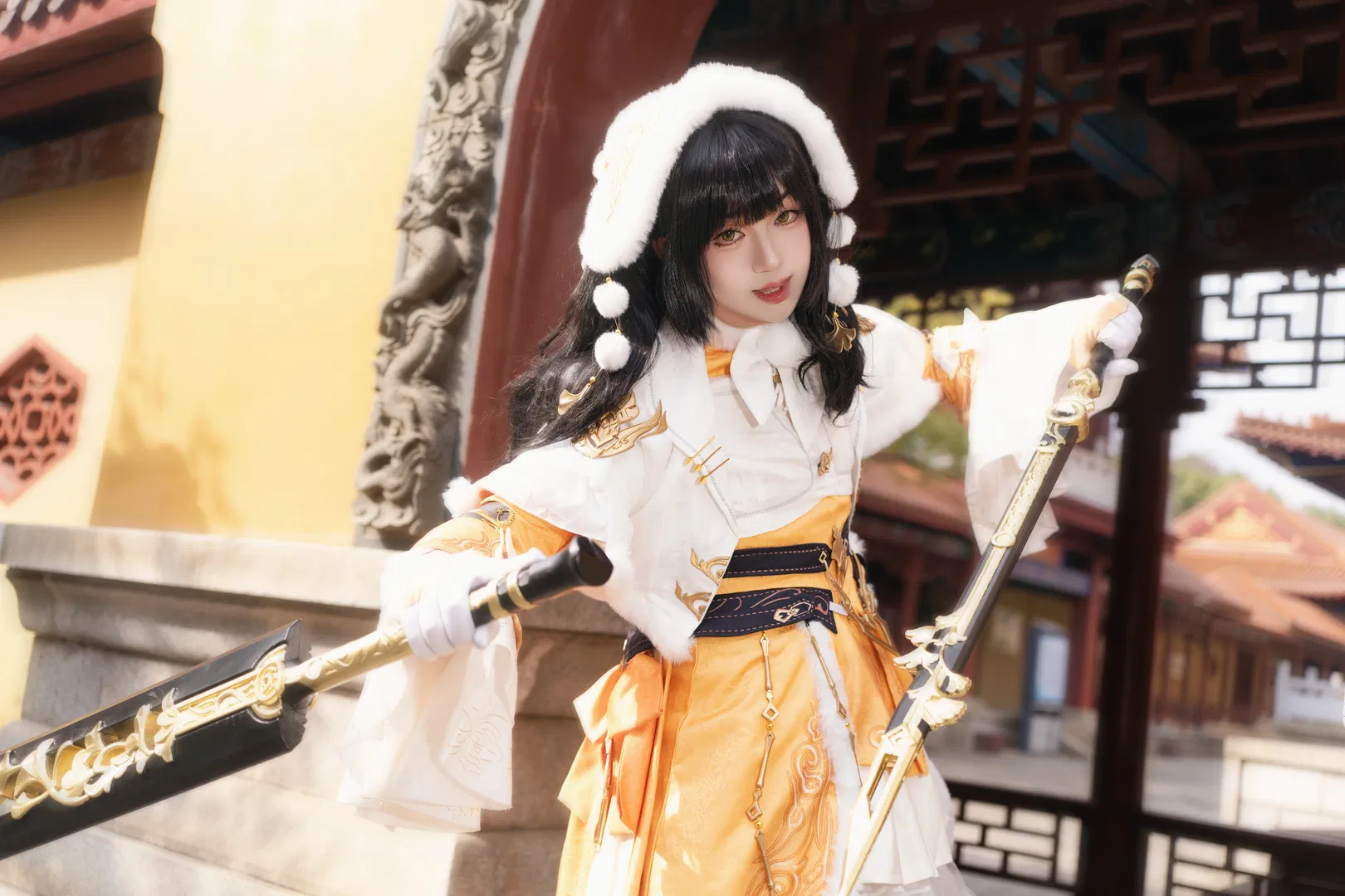 【澤芳嘰蘿cos】劍網3藏劍門派的冬日國風大劍少女 - 第 5 張