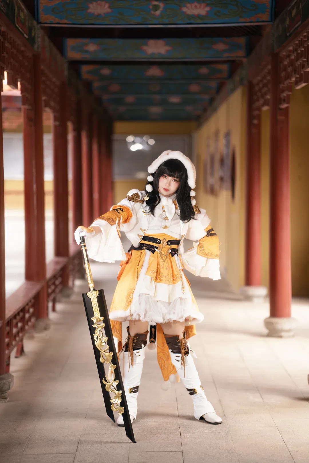 【澤芳嘰蘿cos】劍網3藏劍門派的冬日國風大劍少女 - 第 9 張