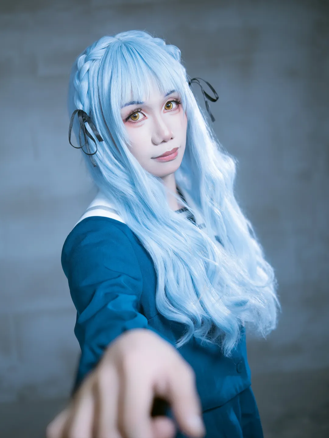 【白祥cos】明日方舟白祥的藍色系水手服寫真 - 第 2 張
