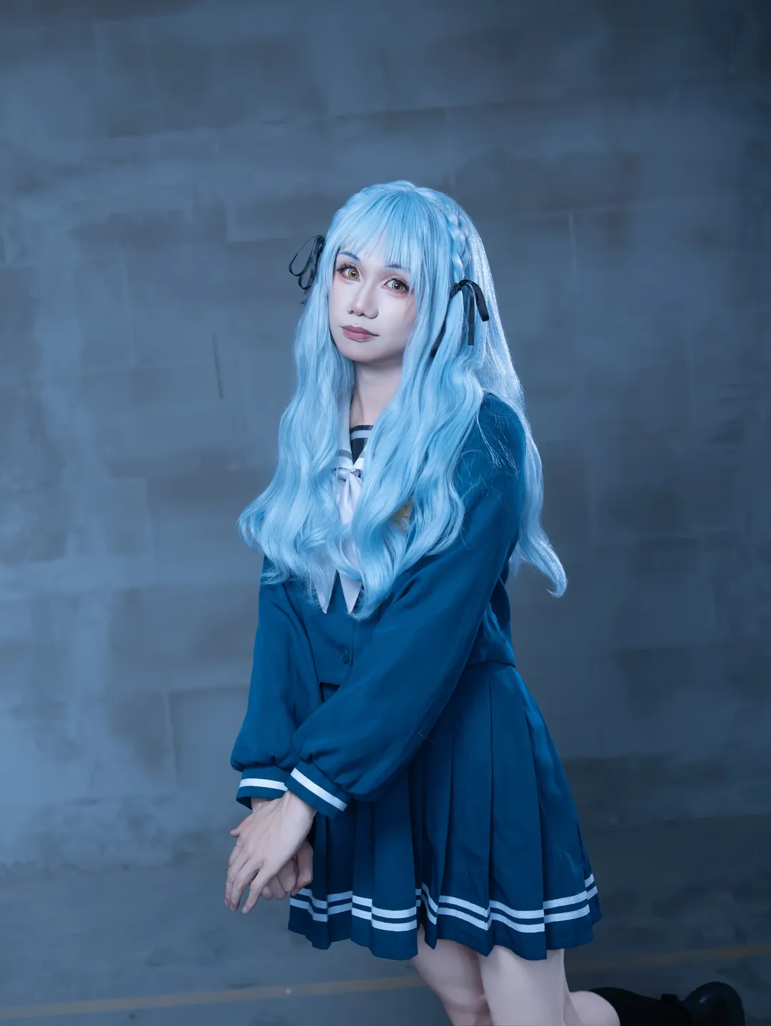 【白祥cos】明日方舟白祥的藍色系水手服寫真 - 第 6 張