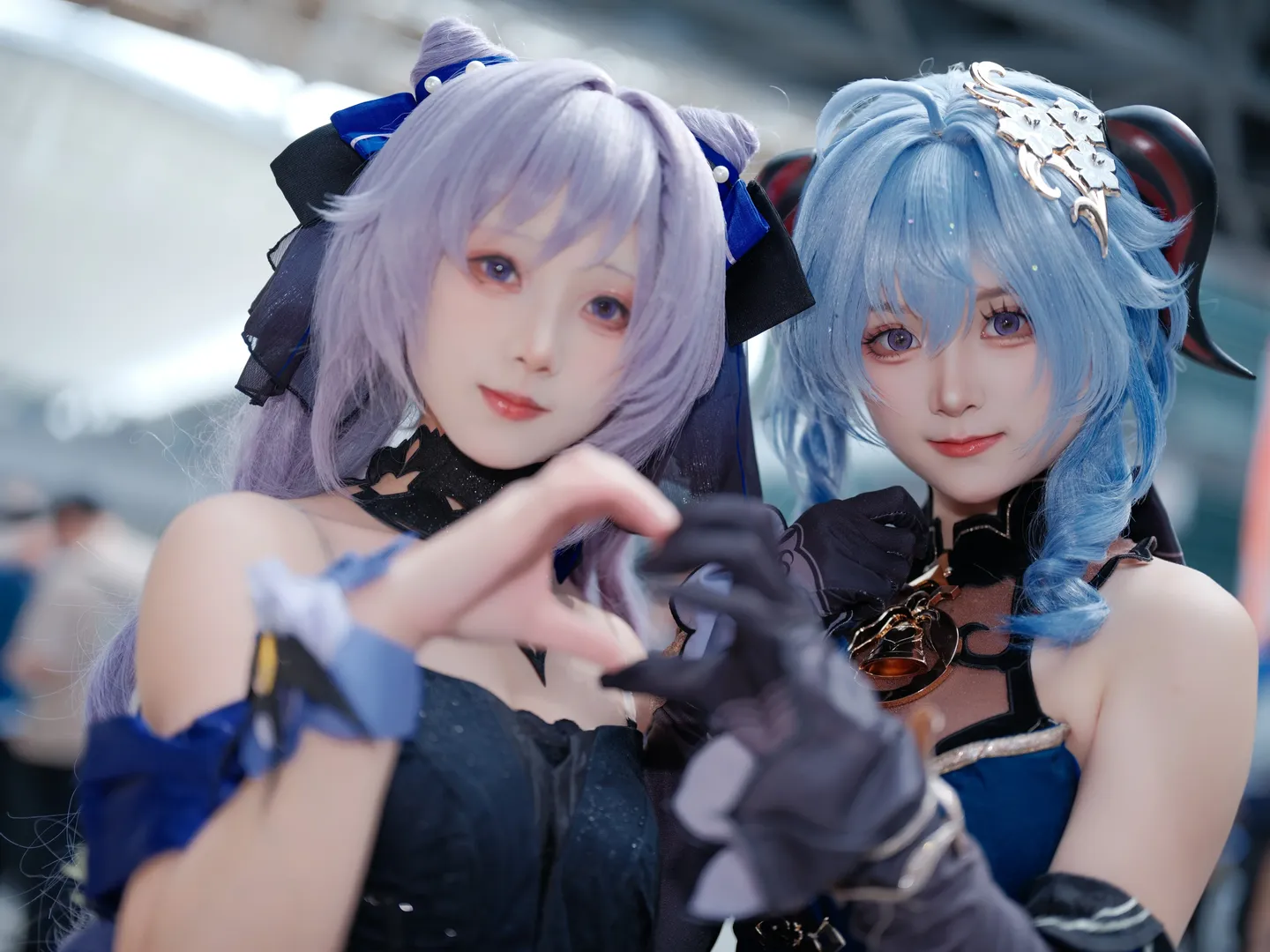 【甘雨cos】原神線下漫展，與刻晴的藍紫雙人正片 - 第 2 張