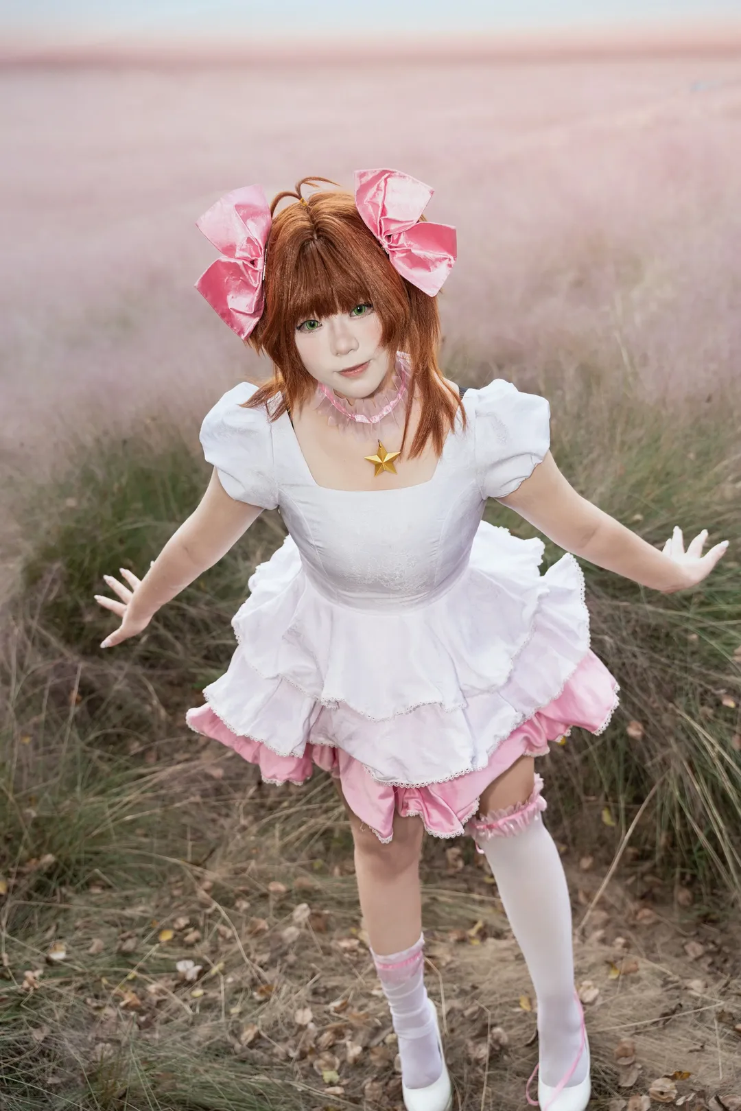 【木之本樱cos】魔卡少女樱粉白战斗服实拍与拍摄技巧分享 - 第 2 张