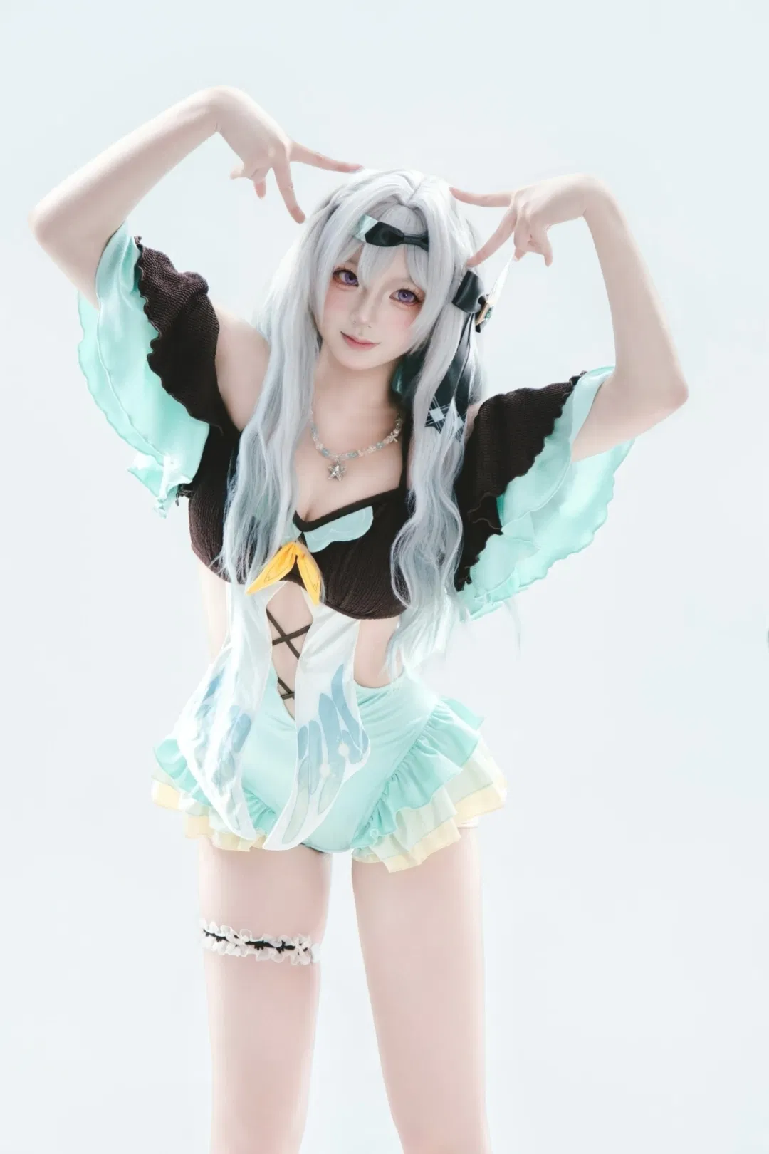 【流萤cos】夏日薄荷绿清凉棚拍记录 - 第 1 张