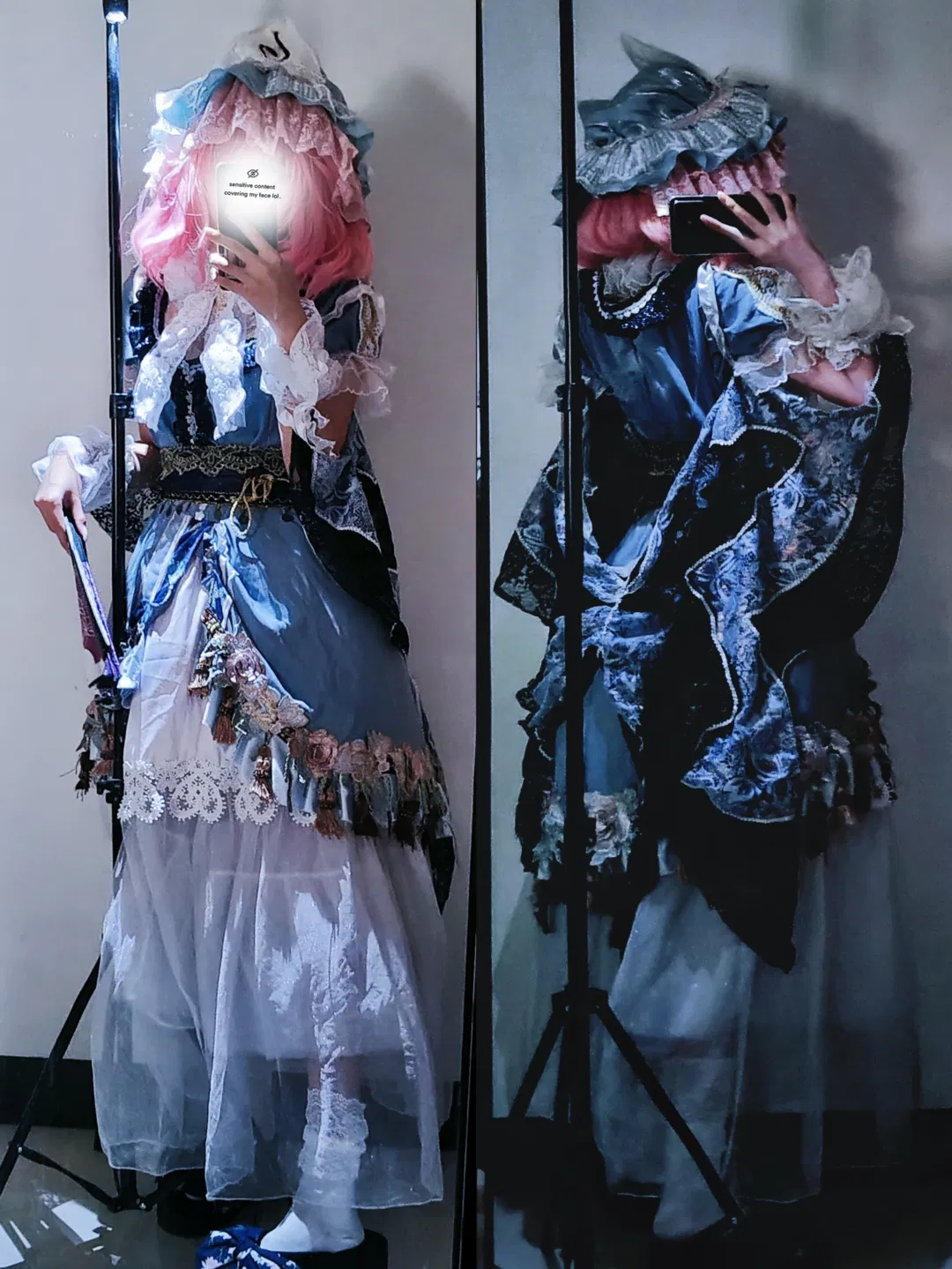 【西行寺幽幽子cos】墨染之蝶二设造型与服装细节分享 - 第 1 张