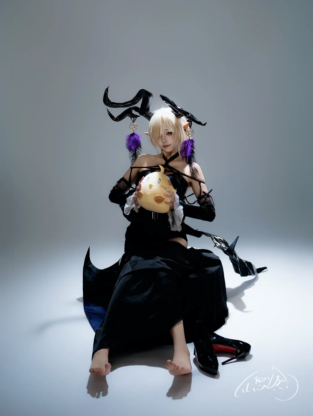 【尾张cos】暗黑魔王风造型，棚拍质感拉满 - 第 2 张