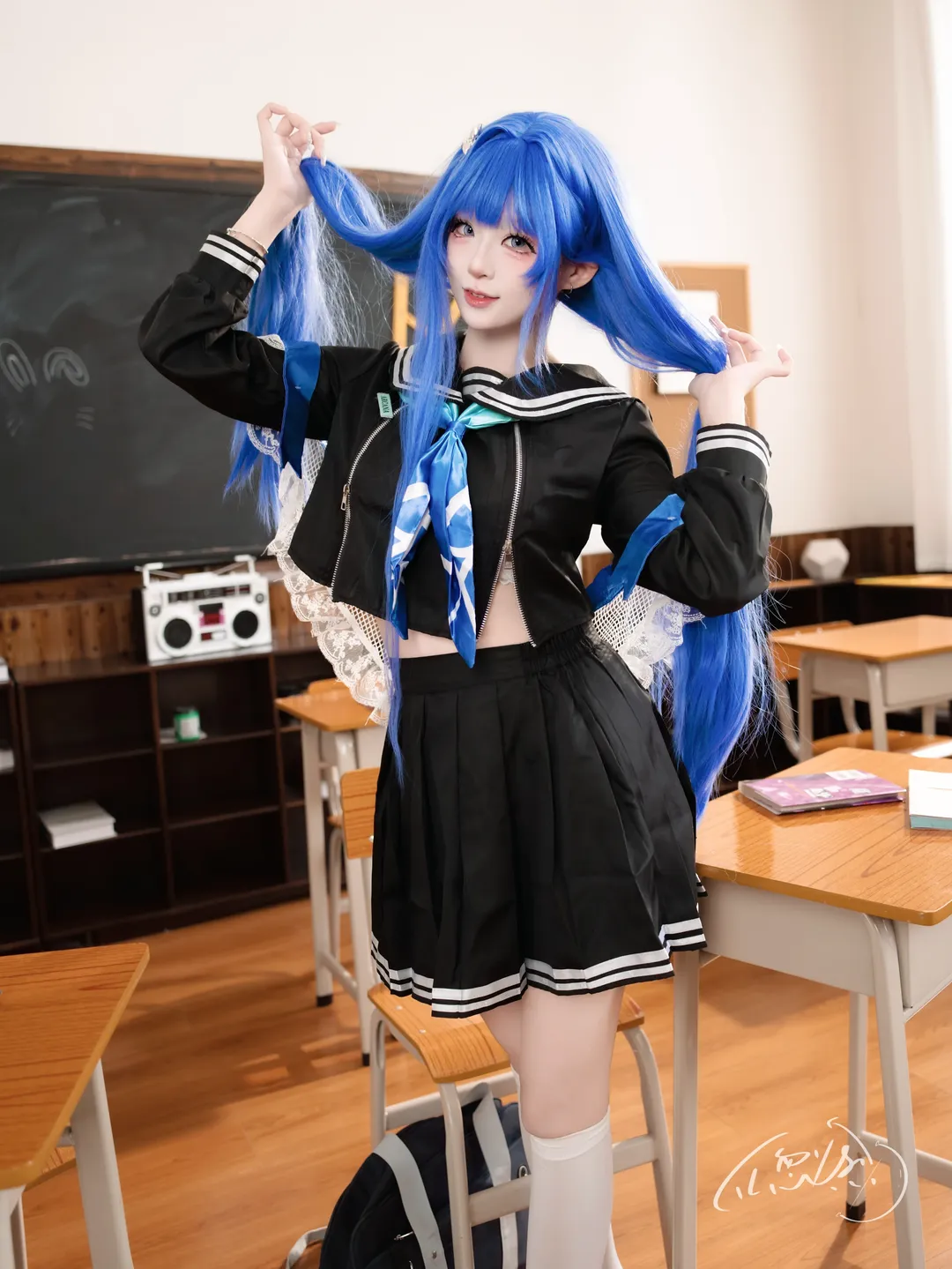 【阿尔卡娜cos】胜利女神里的校园甜妹风 - 第 2 张