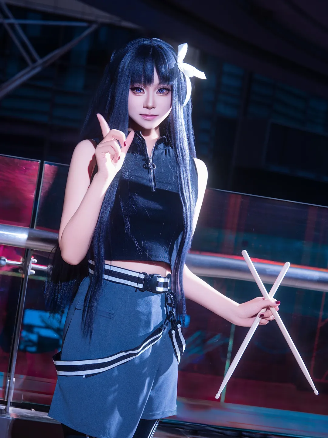 【井芹仁菜cos】夜色霓虹里的倔强，来自Girlsbandcry - 第 4 张