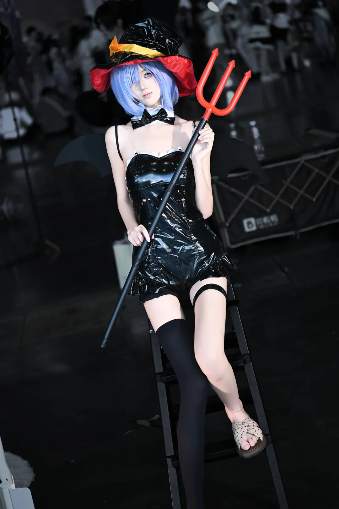 蕾姆cos 小惡魔女巫的漫展棚拍記錄 - 第 1 張