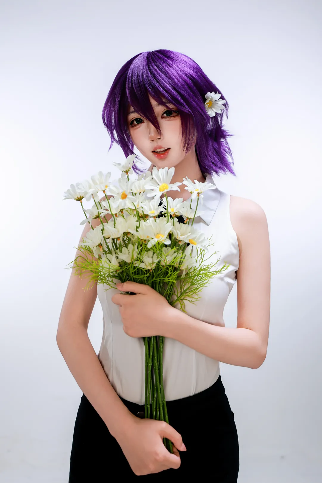 【蕾塞cos】电锯人白棚雏菊写真 - 第 1 张