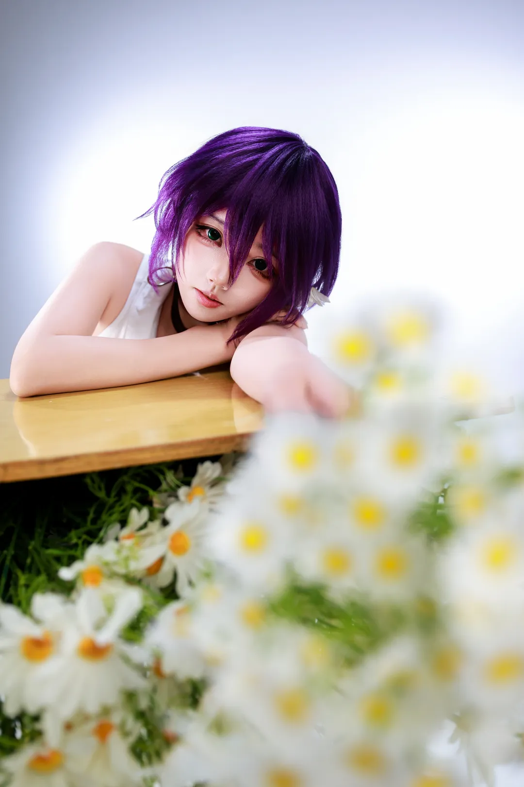 【蕾塞cos】电锯人白棚雏菊写真 - 第 3 张